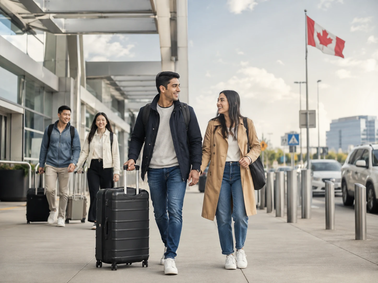 Visitors to Canada